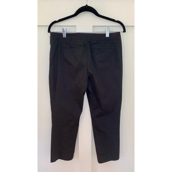 Tory Burch Cropped Pants in Black Size 4 Zip Fly Tapered Leg Classic Gothic - Picture 2 of 2